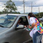 Bloco da camisinha de Mairiporã/SP participando com orientações sobre doenças sexualmente transmissíveis