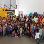 Alunos e professores reunidos - turma do período da tarde