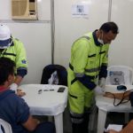 exames básicos como pressão arterial, batimentos cardíacos, e IMC também foram realizados