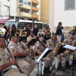 BANDA DA POLÍCIA MILITAR TOCANDO O HINO NACIONAL