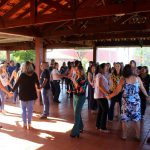 Educadores das escolas acompanhadas durante a dinâmica de integração