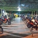 Estacionamento de motos da universidade UNISOCIESC - Joinville.