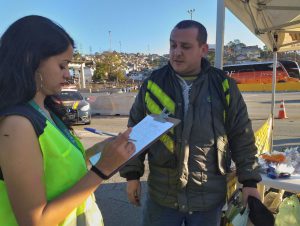 Preenchimento do formulário e orientação sobre uma pilotagem cautelosa e segura