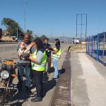 Equipe realizando pesquisa e orientando sobre os cuidados relacionados a condução do veículo