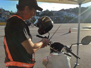 Instalação de antena anticerol realizados pela parceria da Dedel Motos