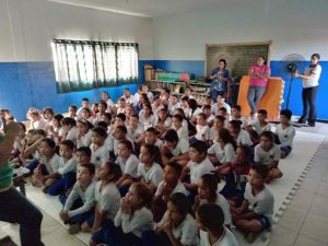 Palestra com a analista de sustentabilidade.