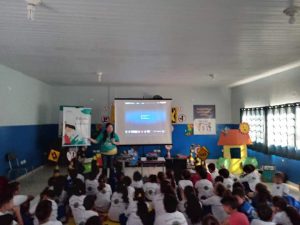 Palestra com a analista de sustentabilidade .