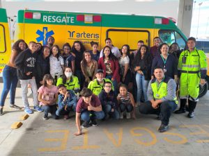 Alunos reunidos com a Equipe de APH