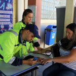 equipe do resgate da ViaPaulista aferiu pressão e batimentos cardíacos