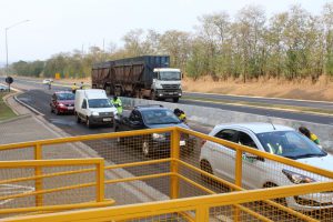 muitos motoristas e passageiros foram abordados durante a ação