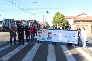 pit stop educativo na faixa de pedestres