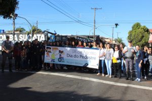 pit stop educativo na faixa de pedestres