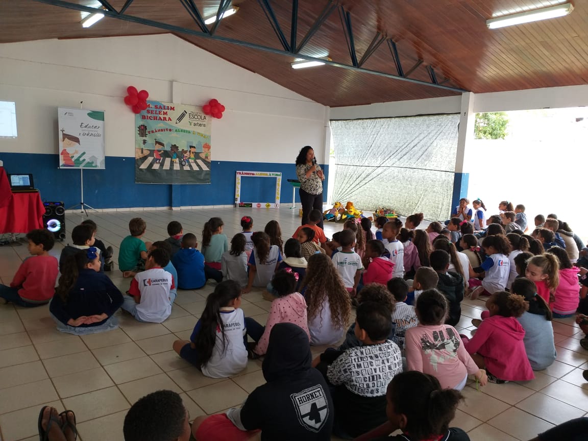 Palestra sobre o trânsito com a Analista de Sustentabilidade, Munique Quadros