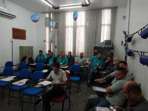 Colaboradores que assistiram a palestra Viva Seguro