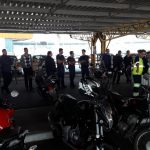 Colaboradores participantes da campanha Viva Motociclista