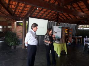 Abertura com a Coordenadora de Sustentabilidade, Maria José Finardi e o Diretor de Operações, Helvécio Tamm.