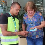 Conscientização no Transporte Coletivo na Av. Duque de Caxias, passageiros e pedestres - Parceria Departemanto trânsito de Pouso Alegre