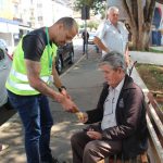 Conscientização no Transporte Coletivo na Av. Duque de Caxias, passageiros e pedestres - Parceria Departemanto trânsito de Pouso Alegre