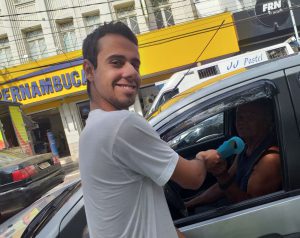 Conscientização com os Pedestres - Semáforo Praça Sem José Bento com a Dom Nery e Faixas De Pedestre em frente o calçadão com os alunos da Apae