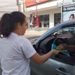 Conscientização com os Pedestres - Semáforo Praça Sem José Bento com a Dom Nery e Faixas De Pedestre em frente o calçadão com os alunos da Apae