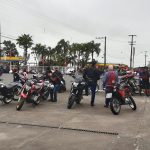 Concentração dos motociclistas.