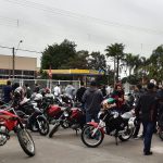 Concentração dos motociclistas.