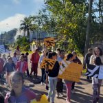 As crianças deixaram suas mensagens