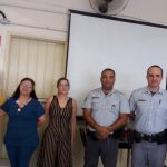 equipe da ViaPaulista, PMRV e escola, reunidos