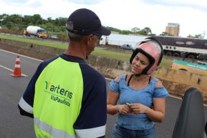 Motociclistas foram orientados pela equipe da ViaPaulista e PMRV