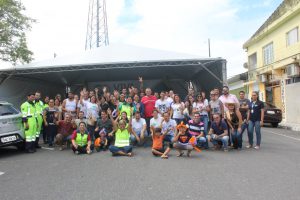 Equipe Arteris Régis Bittencourt e Prefeitura Municipal de Miracatu.