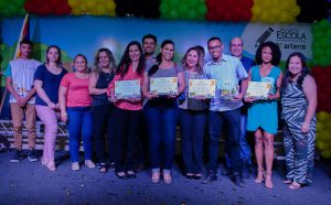 Entrega do troféu e certificado de participação no ano de 2019.