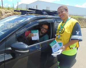 ORIENTAÇÃO E ENTREGA DE FOLDER COM DICAS DE SEGURANÇA