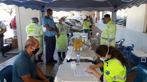 Caminhoneiros e motoristas profissionais receberam vacina contra gripe