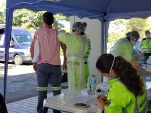 Caminhoneiros e motoristas profissionais receberam vacina contra gripe