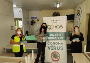 Entrega de máscaras no CCCA - Centro De Convivência Da Criança E Do Adolescente em Mairiporã/SP