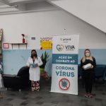 Entrega de máscaras no Caps Ad – Centro De Atenção Psicossocial Antidrogas em Mairiporã/SP