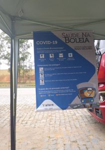 Ação “Siga com Saúde” - Banner com dicas de prevenção