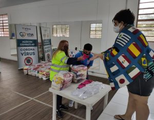 Entrega de máscaras e cestas básicas na Associação Estrela D’Alva e comunidade de SP