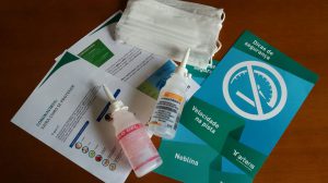 Kit de higiene - covid-19 e folhetos educativos