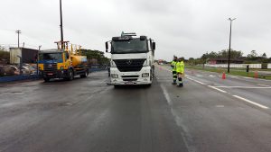 Abordagem e Checklist do caminhão.