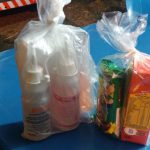 Kit de higiene contra o covid-19 e kit de lanche seco foram entregues aos caminhoneiros