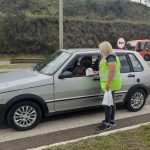 ENTREGA DO KIT HIGIENE E ORIENTAÇÃO SOBRE A IMPORTÂNCIA DO USO DO CINTO