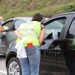 ENTREGA DO KIT HIGIENE E ORIENTAÇÃO SOBRE A IMPORTÂNCIA DO USO DO CINTO