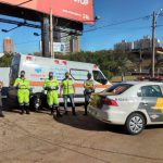 equipe preparada para realizar as abordagens e orientações educativas