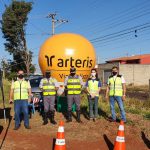 Equipe preparada para realizar orientações educativas sobre travessia segura