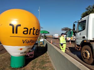 Ação educativa e de conscientização para os caminhoneiros