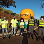 Equipe preparada para iniciar as abordagens