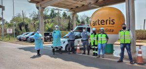 Equipe da ViaPaulista, PMRV e Resgate preparadas para os atendimentos no SAU 2 em Taquarituba