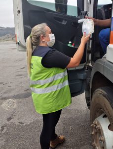 Orientação de manutenção preventiva e entrega de kit higiene