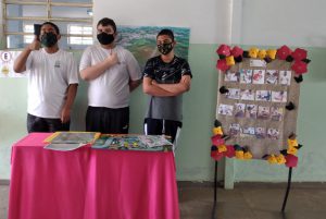 Exposição dos trabalhos realizados pelos alunos